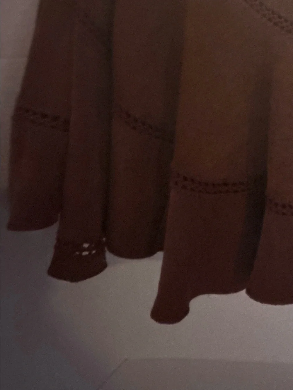 Le Château Suede-Look A-Line Skirt - 28" Length - Picture 5 of 7